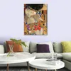 Decorative Art The Kiss (detail) 1907-08 Gustav Klimt Painting on Canvas Handmade Living Room Decor