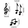 Candle Holders 1 Set Unique Iron Music Note Holder Wall Mount Hanging Tea Light Decor For Home Office Housewarming Year Gifts