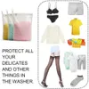 Anti ärekränkning tvättväska för tvättmaskin täcker kläder underkläder mesh net baby icke -fluorescerande nätpåse dragkedja