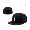 Tous les chapeaux ajustés de concepteur de luxe d'équipe Baseball Snapbacks Fit Flat Hat Broderie Capes de basket-ball réglables