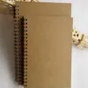 Retro Simple Coil Sketch Notebook Painting Notepad Kraft Paper Diary Blank&kraft Inner Pages Students Business