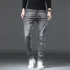 Jeans pour homme Seasons Mid Rise Stretch Straight Slim Fit Pantalon décontracté 230629