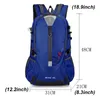 Borse da scuola 40L Zaino da arrampicata impermeabile da uomo Borsa da viaggio da uomo Confezione da escursionismo Indietro Zaini da campeggio all'aperto unisex Nylon Sport 230629