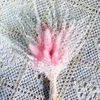 Mini Bouquet de fleurs séchées en forme de lapin et d'herbe, décoration naturelle pour petite photographie, décoration de gâteau de mariage