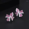 Link Bracelets Personalized Women's Bracelet Fashion All-Match Bow Stud Earrings/Bracelets Suit