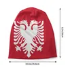Berets Albanien Flagge Cap Hip Hop Outdoor Schädel Mützenhut Female Erwachsene warme thermische elastische Motorhaube Strickhüte