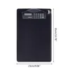 Clipboard Plastic Clipboard Strong with Solar Charging Calculator Pen Holder Hangable A4 Clip Board for business Meeting Top Quality