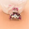 Hair Clips Fashion 4 Color Rhinestones Cubic Zirconia Mini Clip Crab Claw Women Retro Alloy Accessories Girls Jewelry