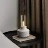 Lampade da tavolo Diffusore di aromi per umidificatore a bagliore retrò con lampada da scrivania a lume di candela