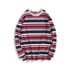 Men's T Shirts Tide Brand Hip Hop Colorful Striped Long Sleeve Shirt For Men Autumn High Quality Soft Comfortable Casual Loose Tees