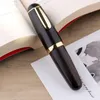 Pens Majohn Q1 Fountain Pen Brown Black Portable Ink Iridium Ef F. Nib Palm Short Office Pisanie X'mas Pen z pudełkiem mini