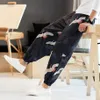 Erkek Harem Pantolon Artı Boyutu 5XL Moda Alt Rahat Japon Giysileri Tasarımcı Erkek Kentsel Streetwear Çin Kuş Baskı Pantolon275F
