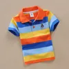 Polos School Polo Shirts Summer Children's Short Sleeve Boys Polo Striped Kids Boy Tops tees Cotton Girls Boys Polo Shirts 230629