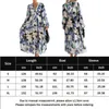 Casual Dresses Floral Print Tiered Maxi Dress Summer V-Neck Women Bohemian Long Lantern Sleeve A-Line Stor swing sundress Beachwear