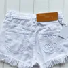 Women's Plus Size Pants designer Embroidered Women Short White Sexy Denim Shorts Summer Cool Charming Mini Jeans 85OT