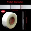 Adhesive Stickers 500PcsRoll PVC Transparent Sticker Scrapbooking For Package And Evenlope Seal Labels Clear Waterproof 230630