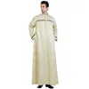 Etniska kläder Eid Mubarak Kaftan Dubai Abaya Turkiet Muslimska män Arabiska islamiska kläder Lyxiga Saudiarabien Long Robe Loose Jubba Thobe