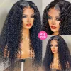 Perucas de cabelo Rosabeauty Loose Deep Wave Lace Front 13x6 Transparente Remy Curly 4X4 Lace Closure Wig For Women 0402