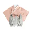 Kläder sätter babykläder retro kimono shorts baby flicka kläder shortsleeved badrock nyfödda baby kimonos unisex playwear outfits sets j230630