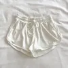 Short de course sport couleur unie sommeil femmes été coton gaze bas mince ample pyjama pantalon 2023