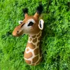 Bonecas de pelúcia adorável GIRAFA cabeça de animal para decoração de parede realista recheado para pendurar design berçário 230629