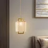 Lampy ścienne Deyidn Lampa miedziana kryształ kreatywny LED Lantern Lattern Light Złoty tło do żywych jadalni schody sypialni