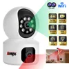 1080P Baby Dual Lens WIFI Draadloze Beveiligingscamera Auto Tracking Home Baby Pet Monitor US