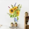 Altre decorazioni per la casa Disposizione dei fiori di girasole dipinti Adesivi per frigorifero per porta Camera da letto Decorazione per armadio domestico Rimovibile R230630