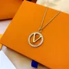 Pendant Classic Gold Fashion Designer Design Diamond Necklace Gifts for Women