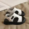 Sandals Summer Beach For Boys Korean Style 2023 Fashion Children Footwear PU Leather Anti slippery Soft soled Kid s Shoes 230630