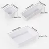 Szuflady 8PC/Set Sundries magazynowe plastikowe pudełka wielofunkcyjne podzielone pudełko do przechowywania plastikowe makijaż organizator szuflady do przechowywania szuflady biurka