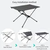 Camp Furniture Portable Ultralight Storage Tourist Picnic Desk For Traveling Camping Equipment Outdoor Aluminum Alloy Folding Table