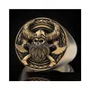 Pierścienie klastra hurtowe 27 style vintage sier plated relief skl pierścień dla męskiej gotycki steampunk rocznica biżuterii biżuterii