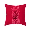 Coussin/décoratif créatif géométrie nordique rouge housse de coussin moderne décoratif étui canapé canapé siège jeter