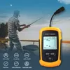 Fish Finder Portable laddningsbar trådlös sonar för fiske 100 m undervattensomvandlare Echo Sounder Equipment 230629