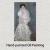 Reproduction de haute qualité de Gustav Klimt peinture Portrait d'Hermine Gallia Art moderne sur toile pour cuisine peint à la main