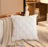 Fronha de pelúcia de luxo almofadas de lã de pele sintética sofá-cama almofada de cabelo comprido peludo capa de almofada princesa decoração de casamento em casa