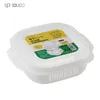 Zestawy naczyń obiadowych Japonia 400 ml Przenośna kuchenka mikrofalowa kuchenka ryżowa wielofunkcyjna parowa izolacja termiczna Bento Lunch Box klasy PP