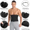 Talia brzucha shaper men body shaper talia trener strefowy Przesunięcie Pasek Odchudzanie Utrata odchudzania Tłuszcz pot trimm