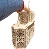 Feestdecoratie Houten Eid Mubarak Ramadan Adventskalender LED Licht DIY Moslim Islamitisch 30 Grids