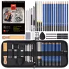 Pencils Premium 1437pcs Graphite Drawing Sketch Set Kit 4H12B Pencil 16 Sheets Book Writing Art Supplies 230630