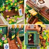 Blocos Expert Ideas Train Coffee House Cafe Corner Mini Street View Building Blocks Com Bonecas Brinquedos Para Crianças Amigos Presente R230629