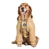 Hoodies Grote Hondenkleding Winter Warm Dikke Capuchon Sweatshirt Antihaarverlies Mode Afdrukken Huisdierkleding Benodigdheden