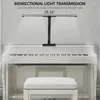 Lampes de table LED Double tête lampe de bureau bras oscillant Piano luminosité réglable température de couleur pour la maison