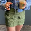 Aktiv shorts vintage last minikjolar kvinnor sommar sexig solid casual kvinnlig bollklänning koreansk smal en linje