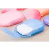 Tablettes de savon pour les mains papier de savon jetable lavage nettoyage des mains pour bain cuisine voyage en plein air Camping randonnée (couleur aléatoire)