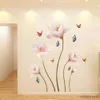 Outra decoração de casa 112*70 cm removível flor borboleta adesivo colorido para sala de estar quarto banheiro casa embelezar decoração r230630