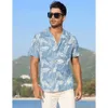 Polos Masculinos Camisas Havaianas Para Homens Tops de Manga Curta Roupas Gráficos de Penas Vestuário de Praia Roupas de Férias Grandes Camisas Masculinas Moda 230630