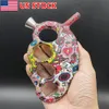 5.3 "Knuckle Bubbler Pipa a mano TUBO IN PLASTICA PIPE PER FUMARE ERBE CIOTOLA HOOKAH TUBI A MANO