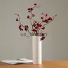 Vasos Vaso branco Vaso de cerâmica Acessórios para decoração de casa Flor seca Moderno minimalista Vasos literários para flores Ev Dekorasyon x0630
